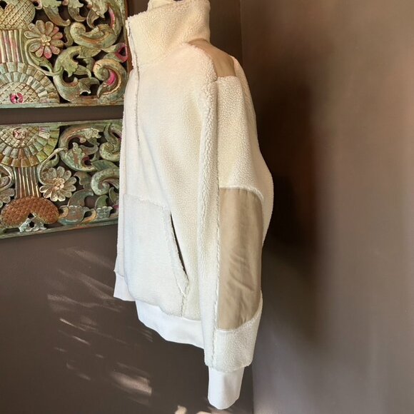 BANANA REPUBLIC Half-Zip Sherpa Sweater - NWT (L) - Picture 5 of 8